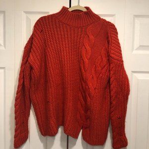River Island Red Distressed Sweater